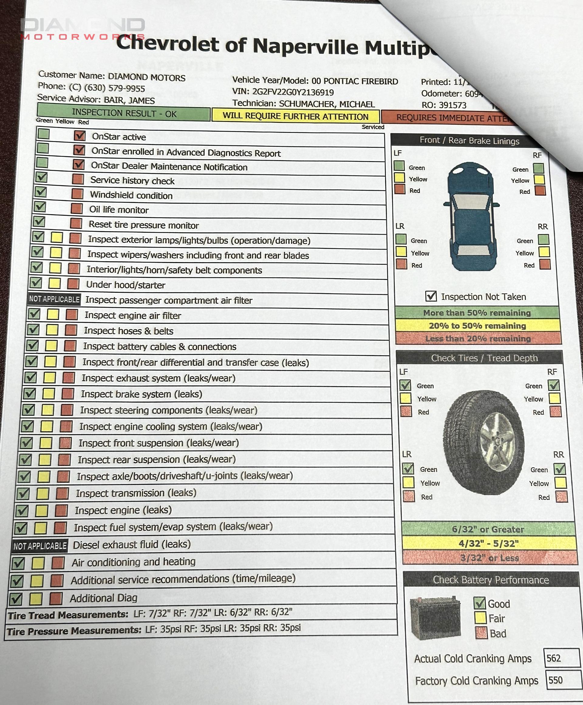 2000 PONTIAC FIREBIRD - Image 151