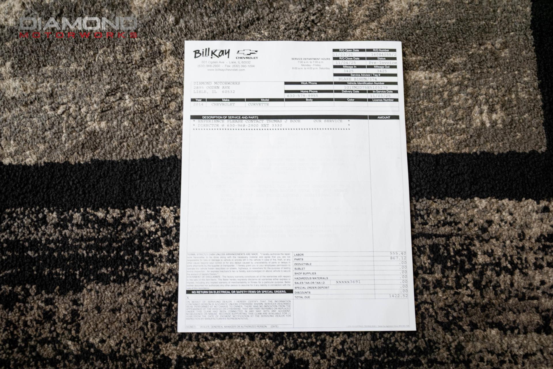 2014 CHEVROLET CORVETTE - Image 139