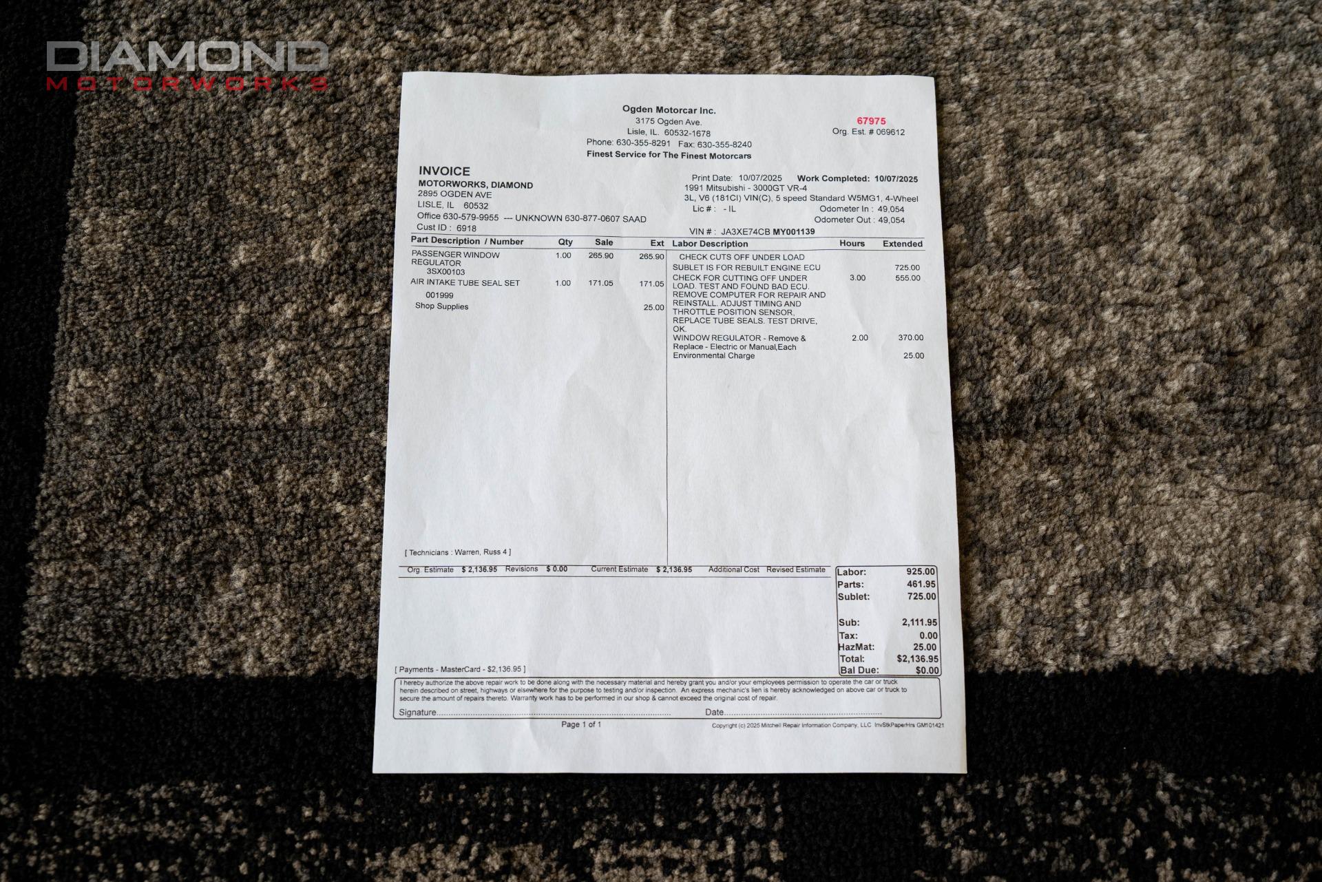 1991 MITSUBISHI 3000GT - Image 127