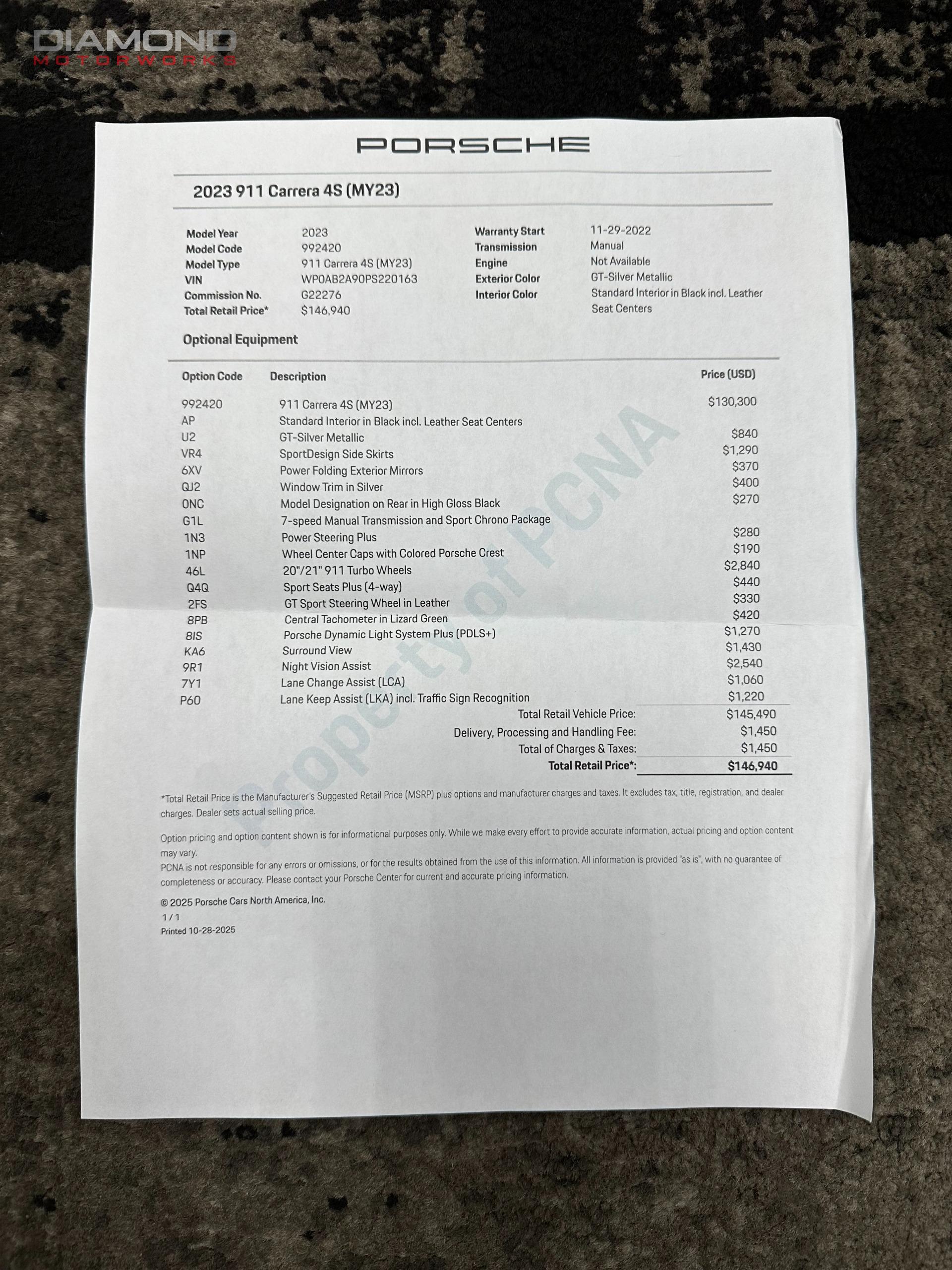 2023 PORSCHE 911 - Image 139