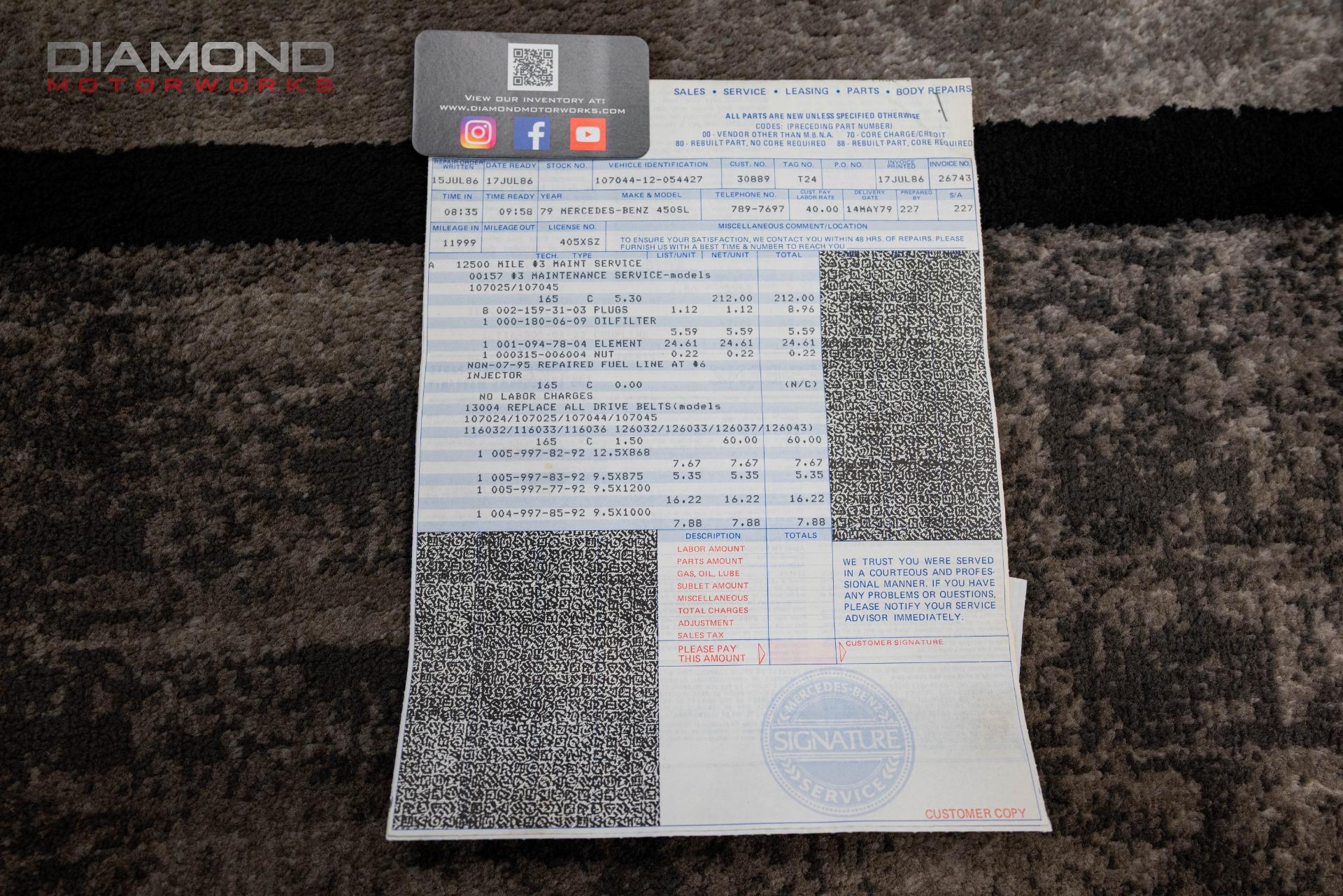 1979 MERCEDES BENZ 450SL - Image 146