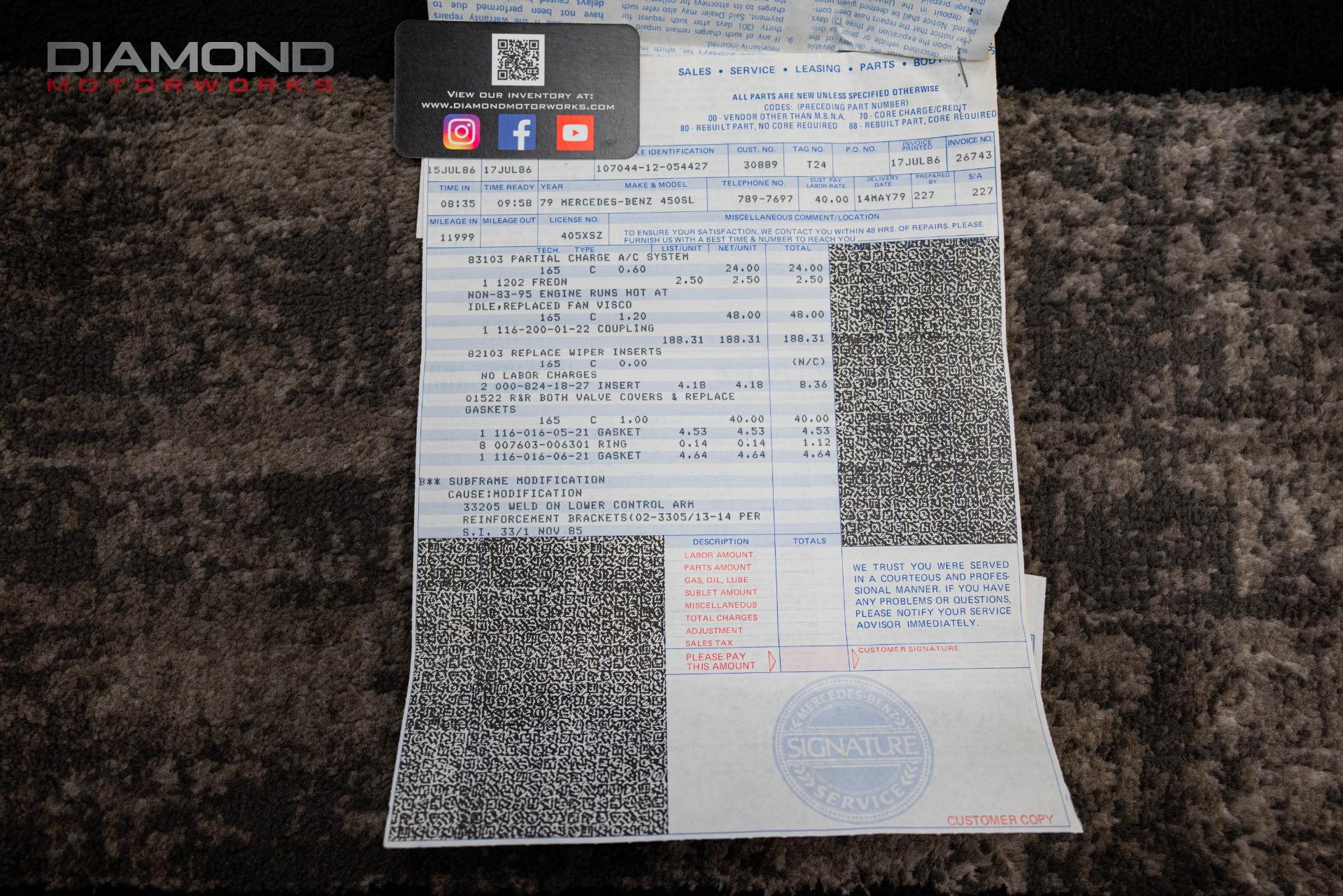 1979 MERCEDES BENZ 450SL - Image 147