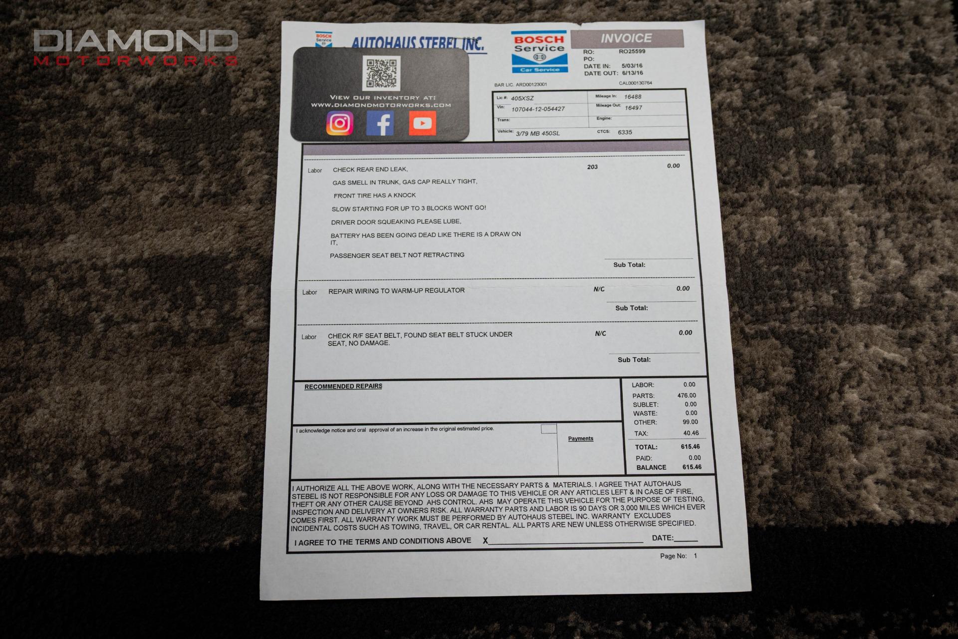 1979 MERCEDES BENZ 450SL - Image 153