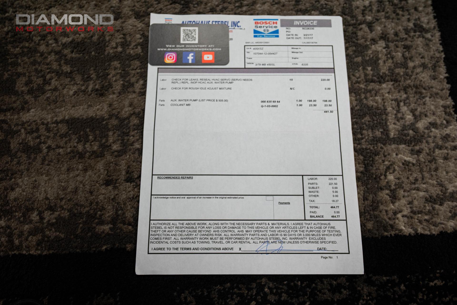 1979 MERCEDES BENZ 450SL - Image 154