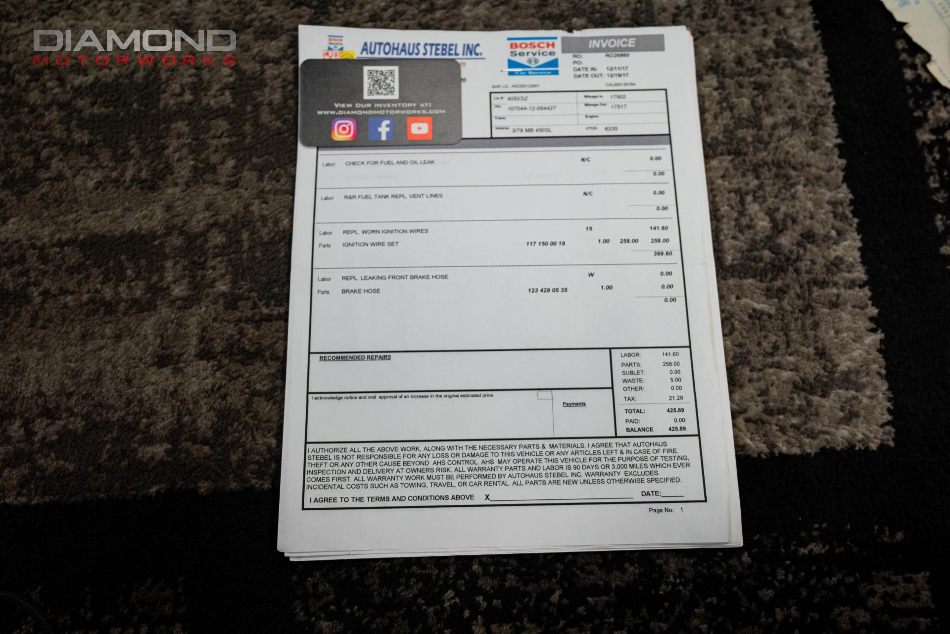 1979 MERCEDES BENZ 450SL - Image 155