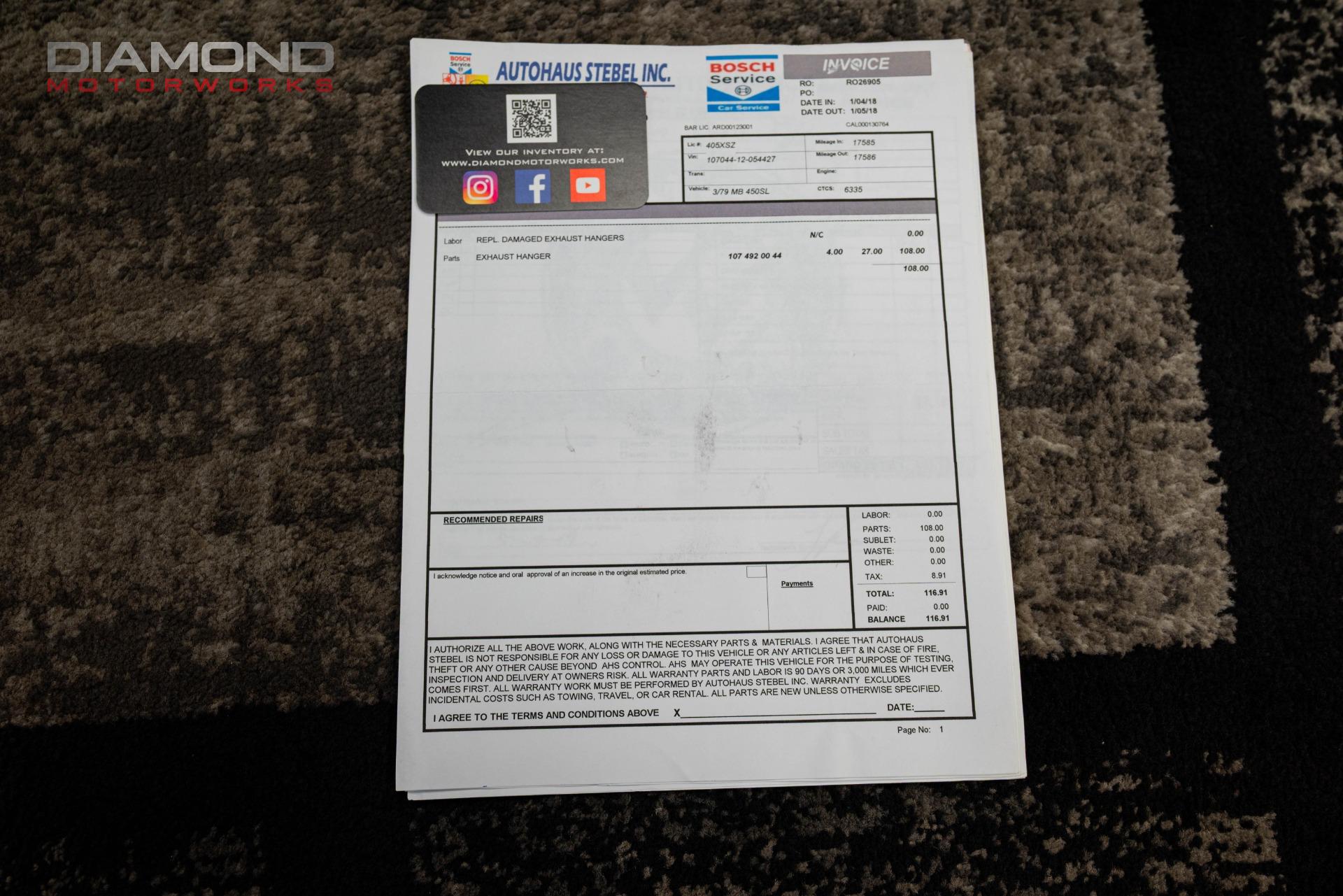 1979 MERCEDES BENZ 450SL - Image 156