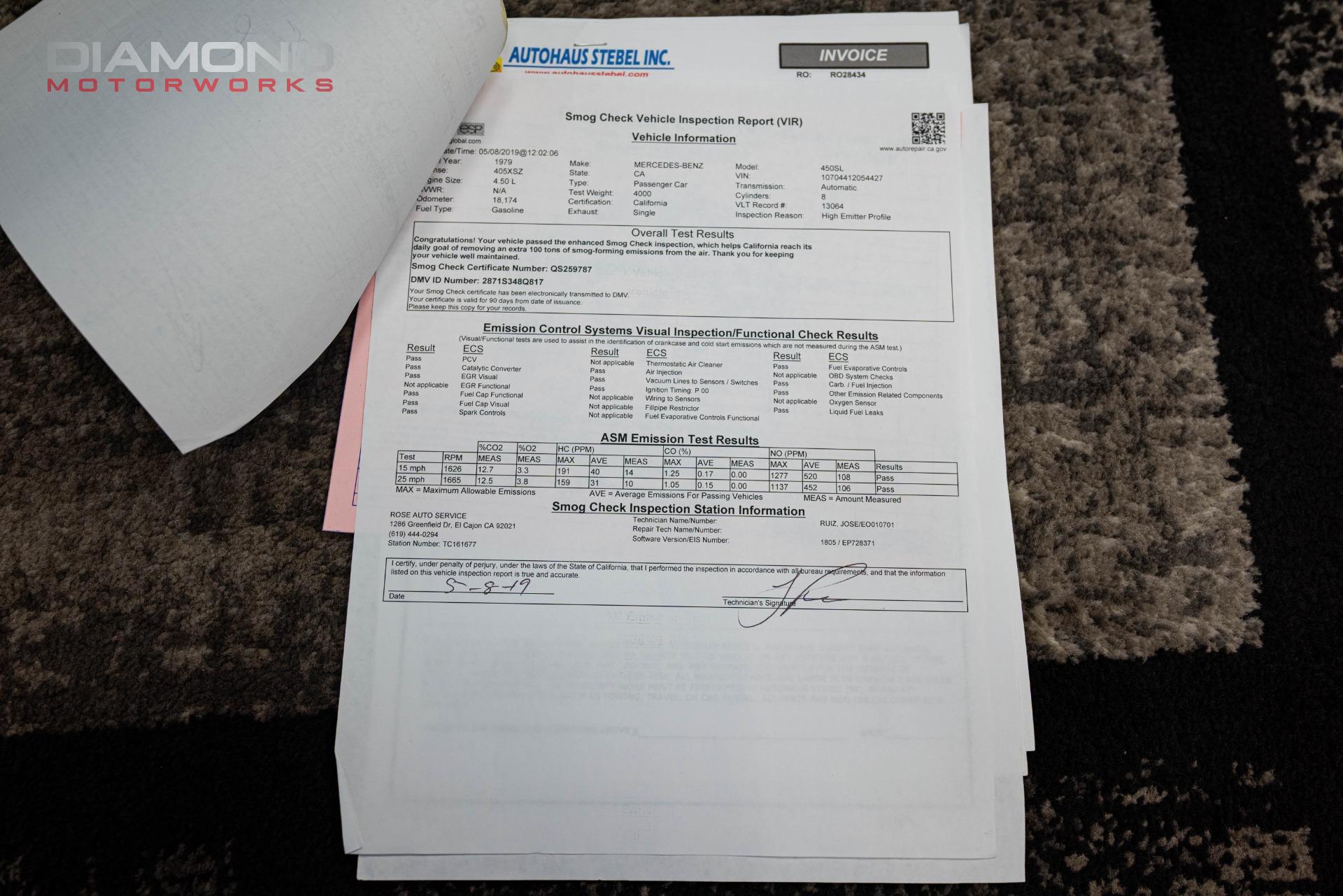 1979 MERCEDES BENZ 450SL - Image 158