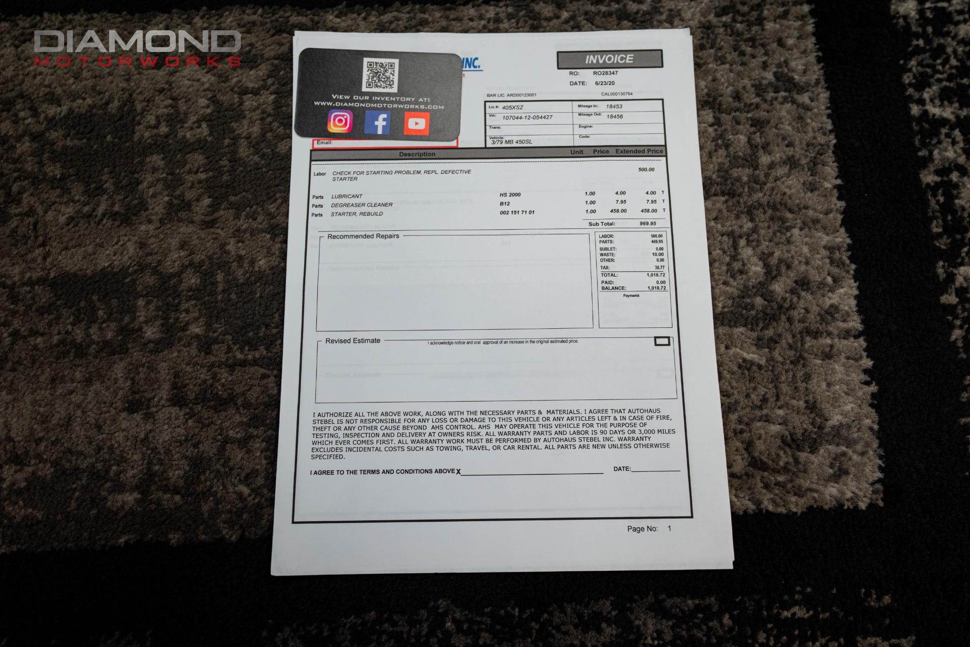 1979 MERCEDES BENZ 450SL - Image 160