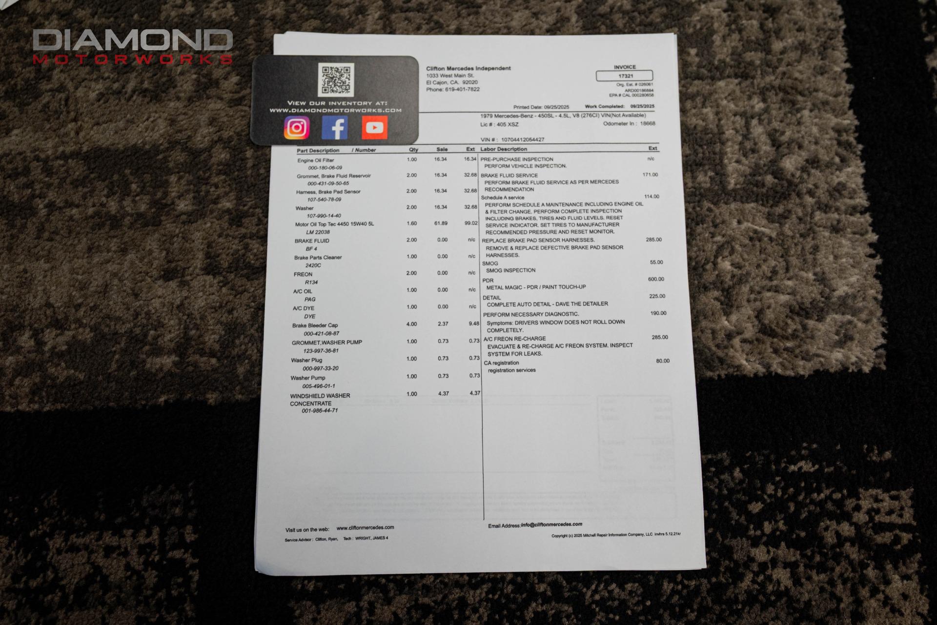 1979 MERCEDES BENZ 450SL - Image 163