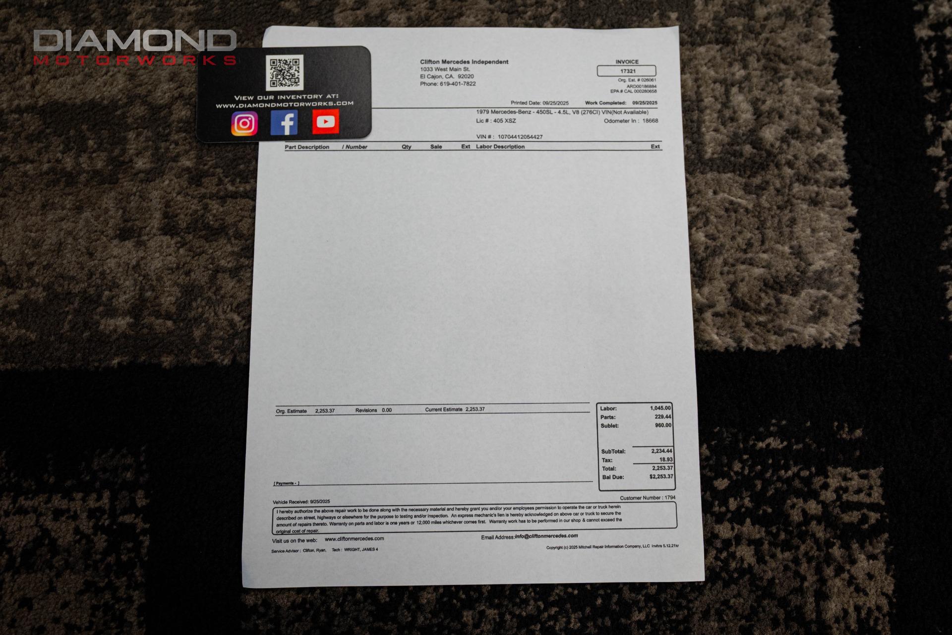 1979 MERCEDES BENZ 450SL - Image 164