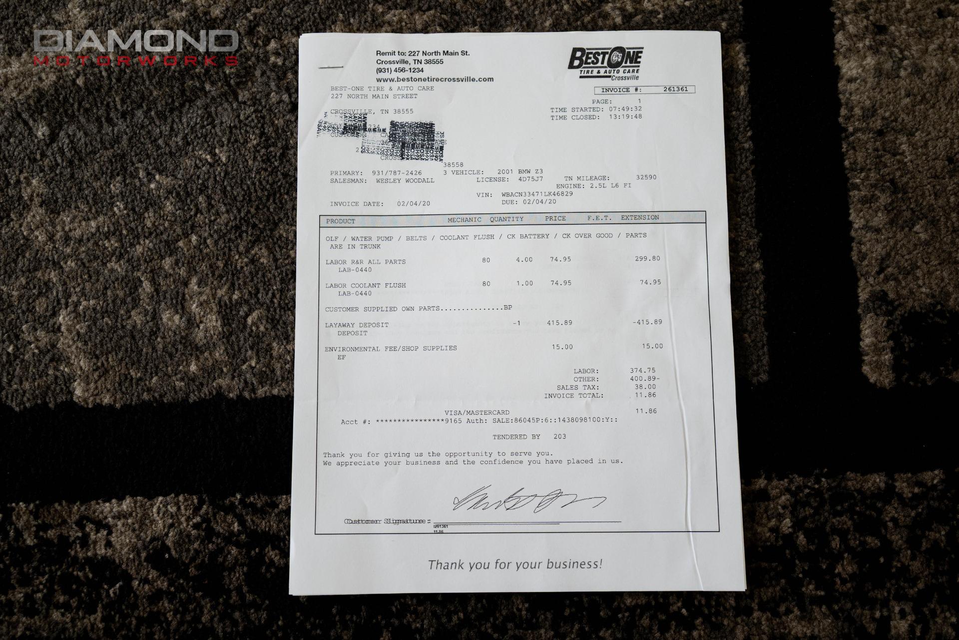 2001 BMW Z3 - Image 124