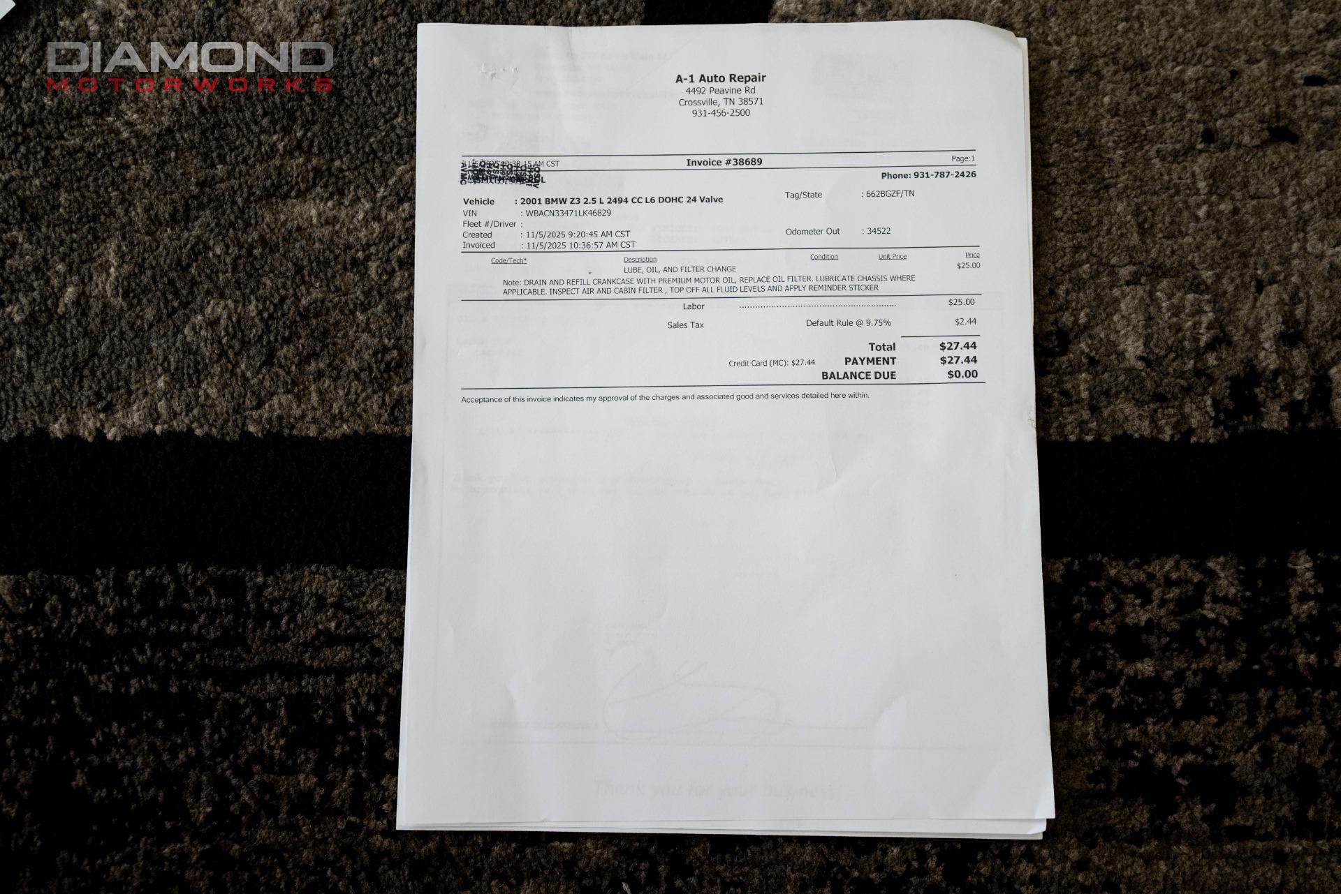 2001 BMW Z3 - Image 132