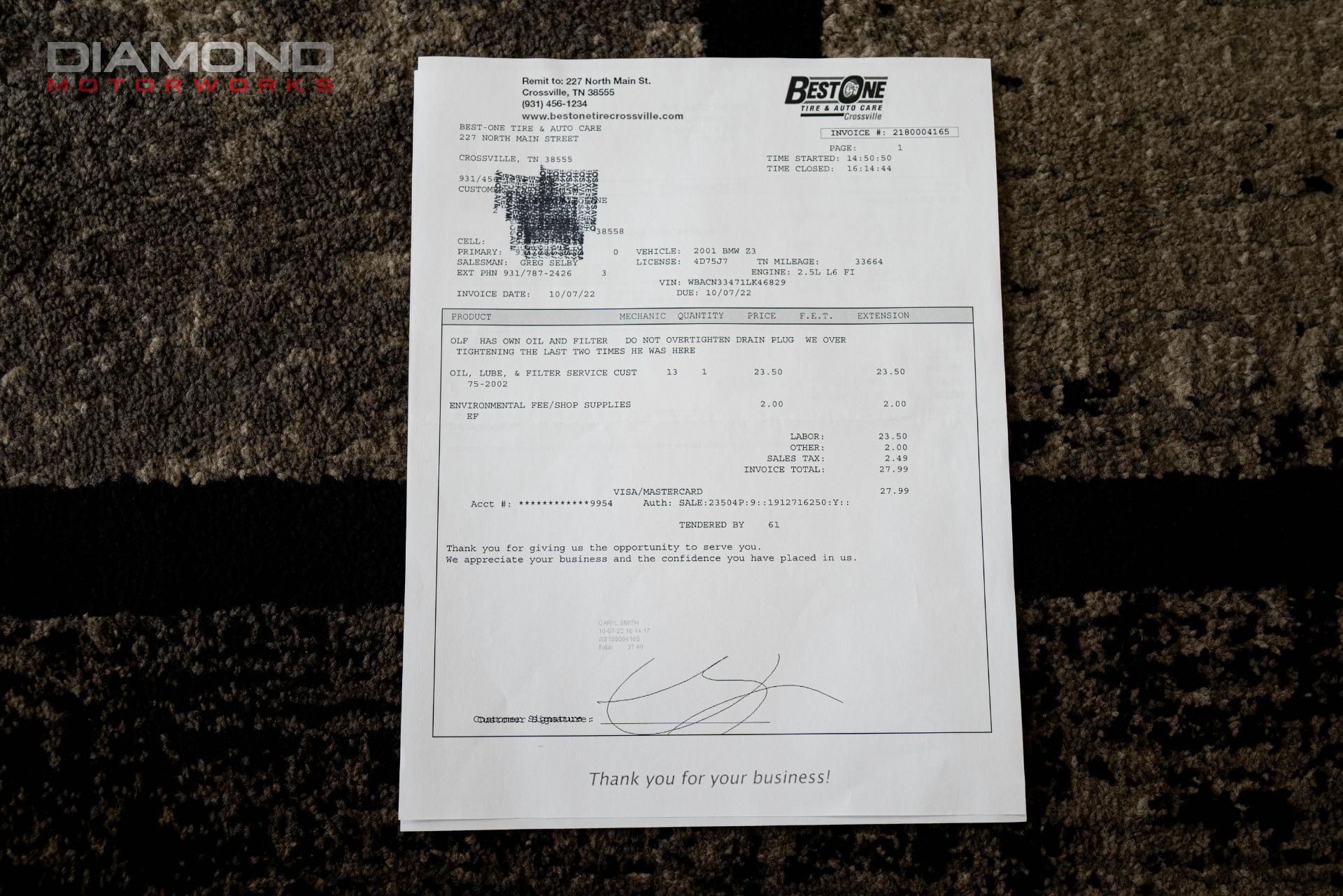 2001 BMW Z3 - Image 134