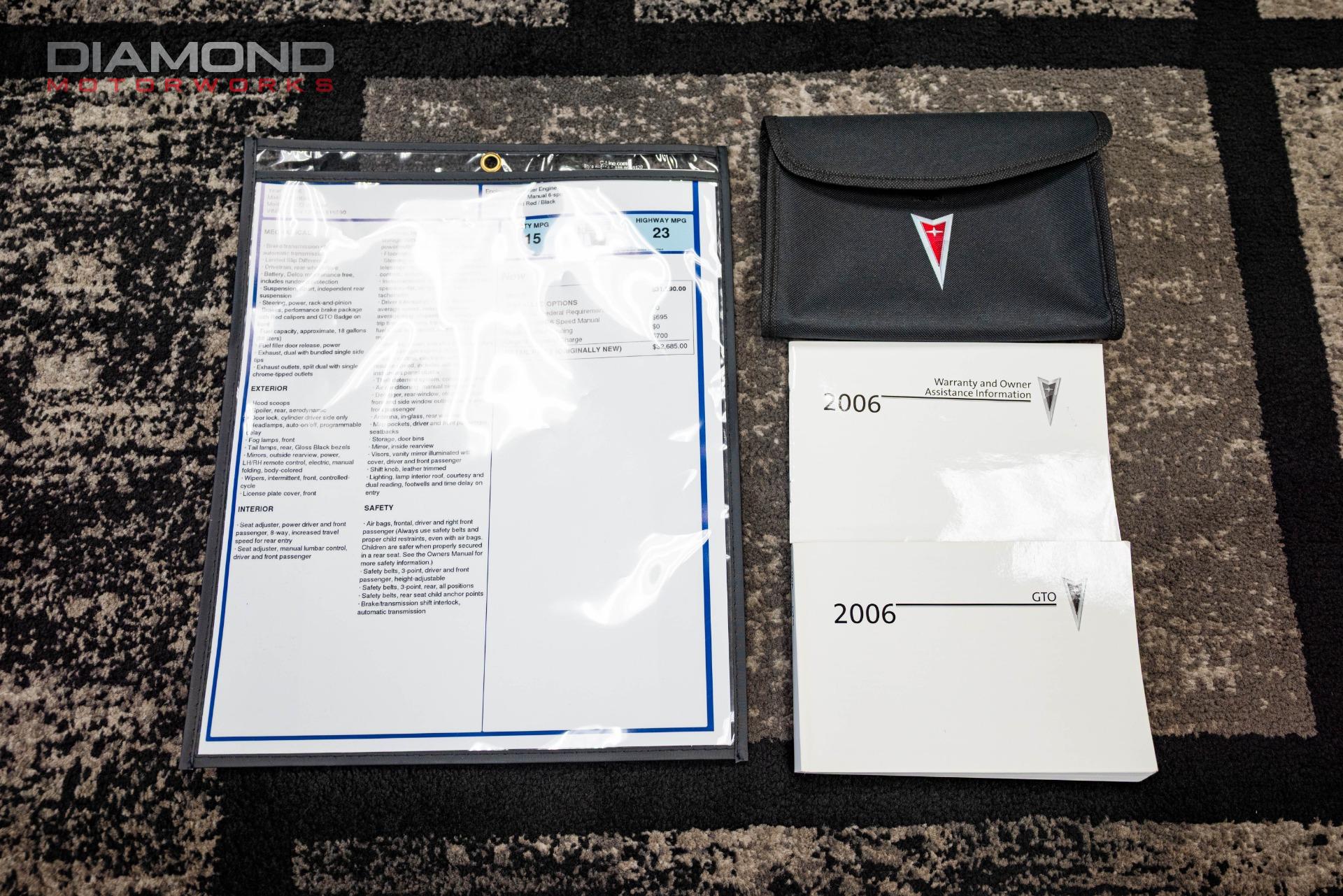 2006 PONTIAC GTO - Image 145