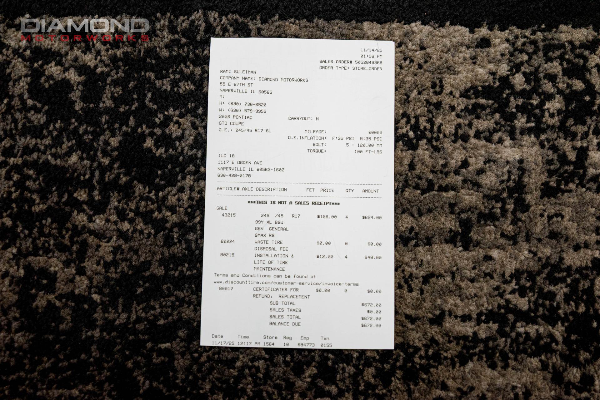 2006 PONTIAC GTO - Image 156