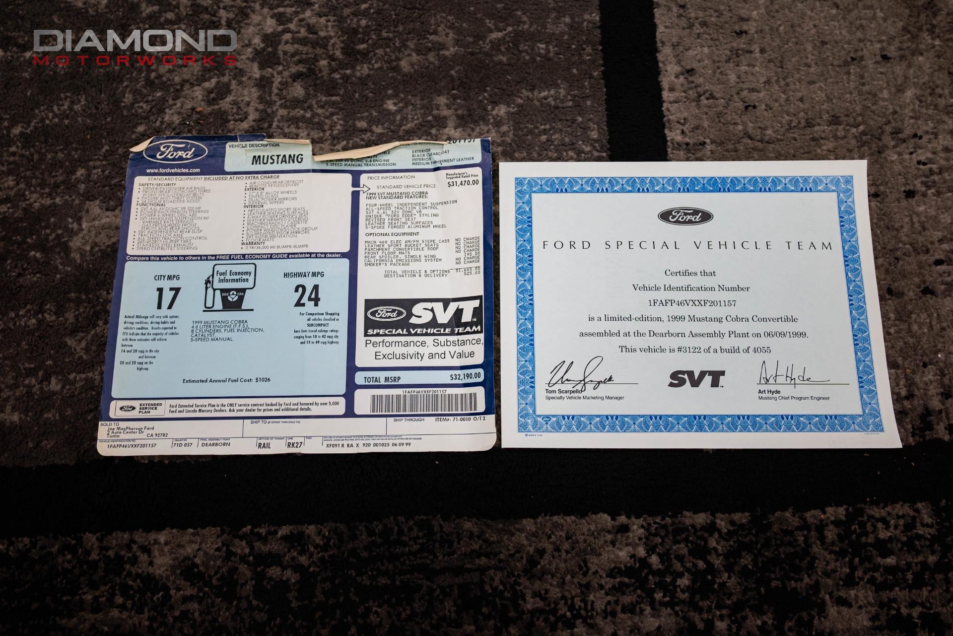 1999 FORD MUSTANG - Image 131