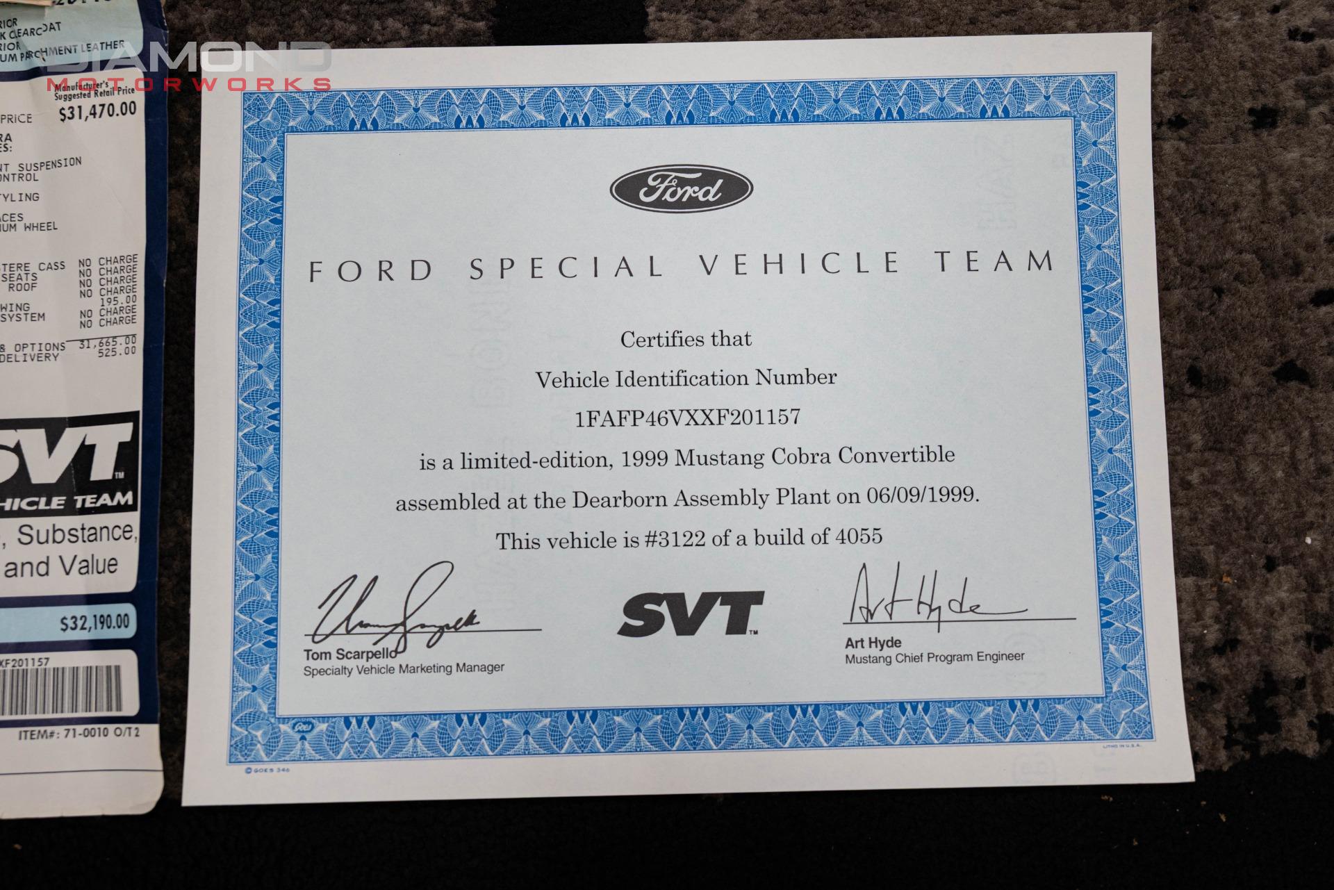 1999 FORD MUSTANG - Image 132