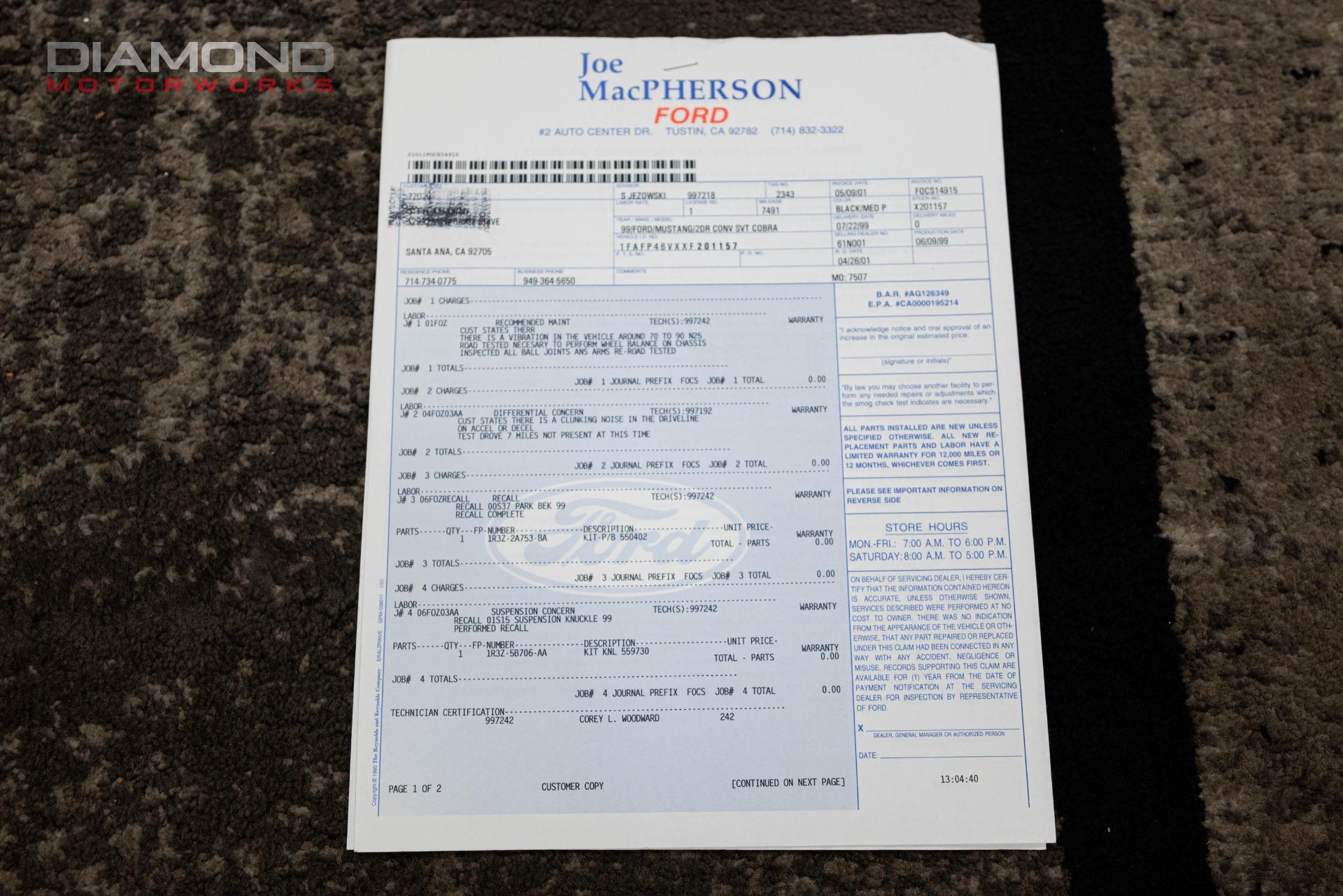 1999 FORD MUSTANG - Image 177