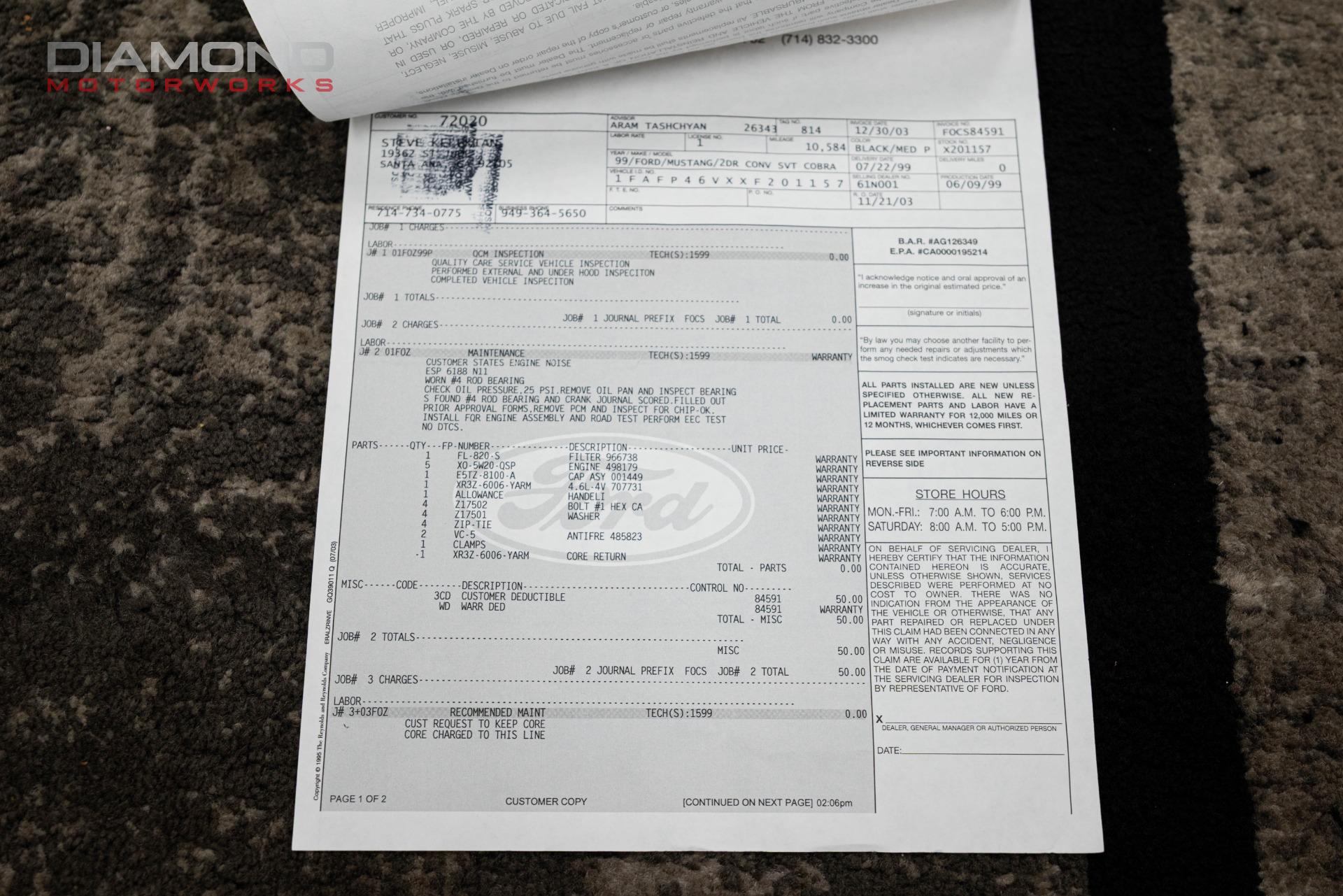 1999 FORD MUSTANG - Image 185