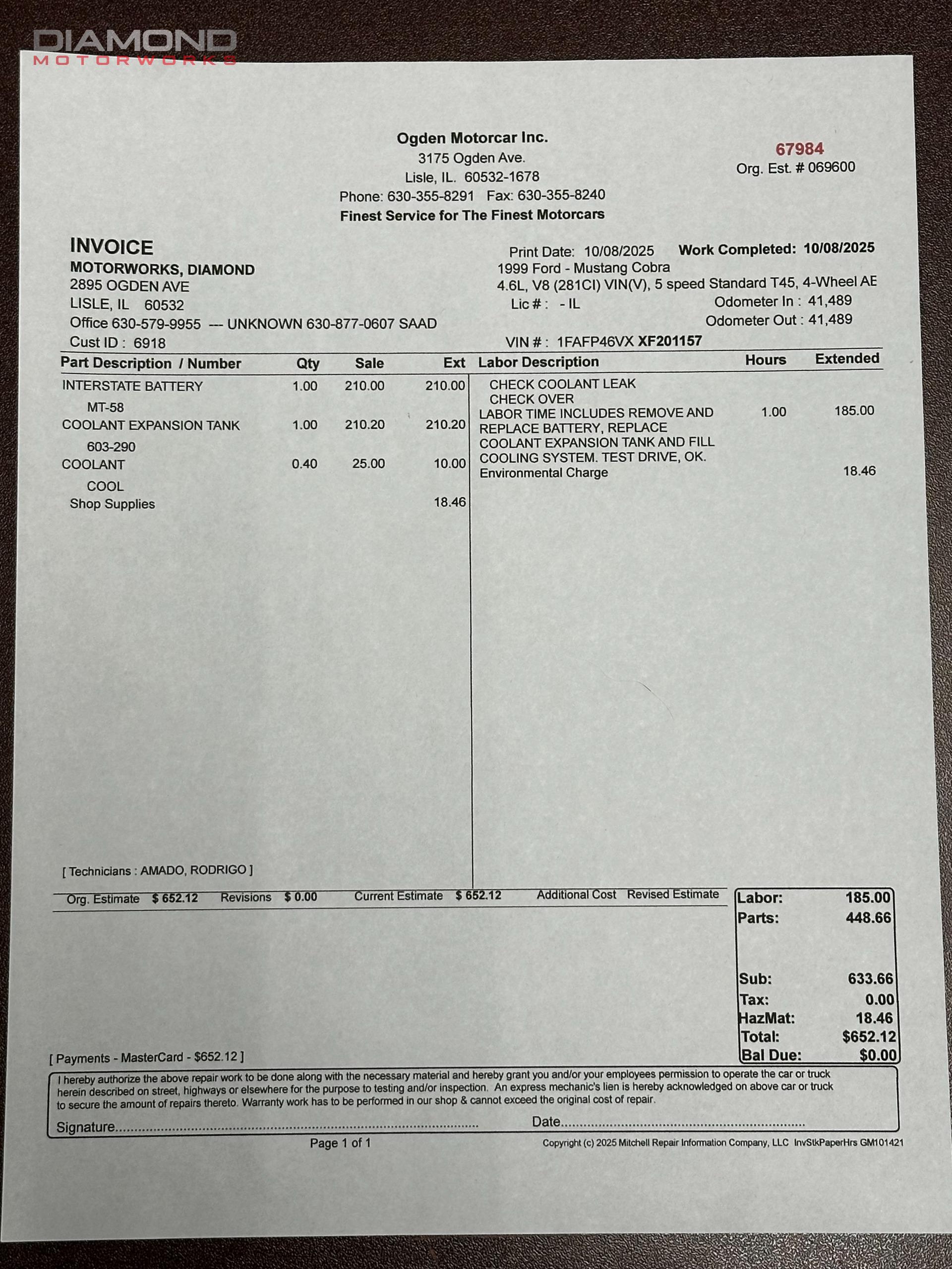 1999 FORD MUSTANG - Image 189