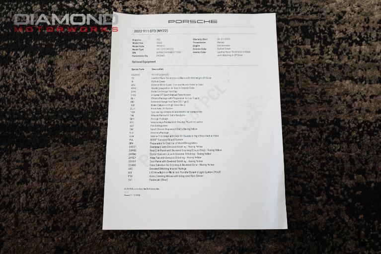 2022 Porsche 911 GT3 - Photo 405