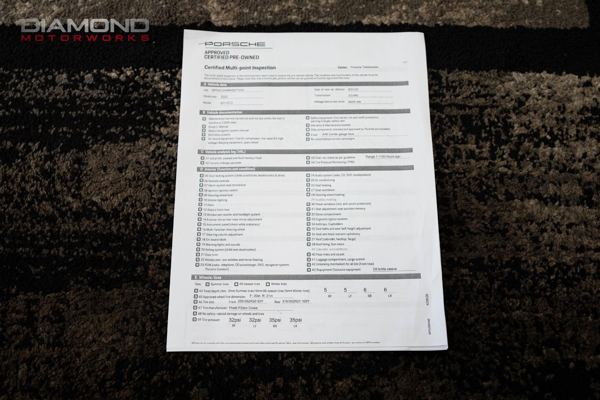 2022 Porsche 911 GT3 - Photo 196